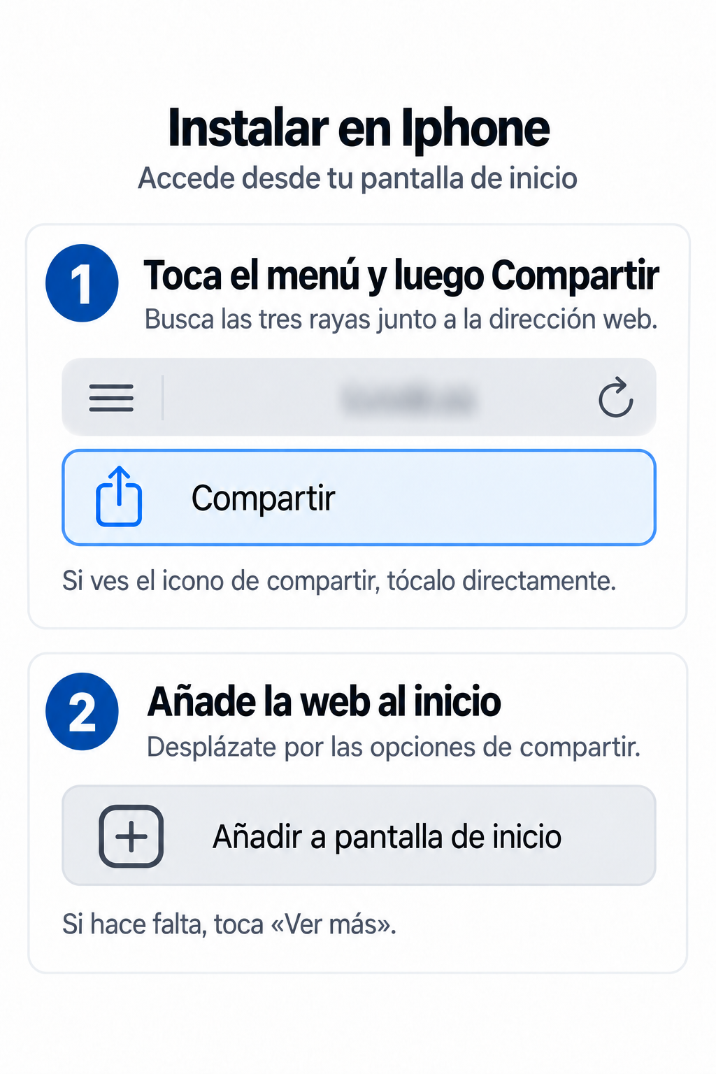 botón compartir ios